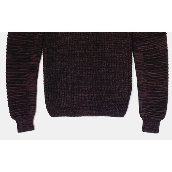 New G-Star Raw Suzaki Bordeaux Black Melange Turtle Neck Sweater Pullover - Picture 7 of 12